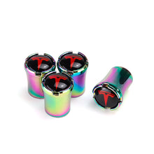 Load image into Gallery viewer, 4pcs Tesla Logo Tire Valve Caps