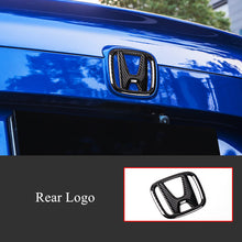 Load image into Gallery viewer, Logo For Honda 10th Civic 2016-2020 ABS Steering Wheel Front Emblem Rear Tailgate Badge Decal Creative Modfication