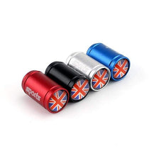 Load image into Gallery viewer, 4pcs British Flag Logo Tire Valve Caps