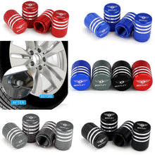 Load image into Gallery viewer, 4pcs Bentley Logo Tire Valve Caps