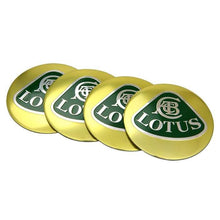 Load image into Gallery viewer, 4pcs 56.5mm Lotus Gold Wheel Centre Stickers