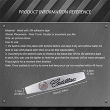 Load image into Gallery viewer, 2pcs Cadillac Logo Trunk/Fender Emblem Sticker