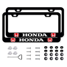 Load image into Gallery viewer, 2pcs Honda License Plate Frames with Screw Caps