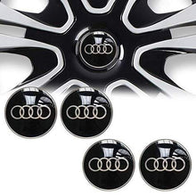 Load image into Gallery viewer, 4pcs Audi Logo Wheel Hub Stickers - Big 65 mm