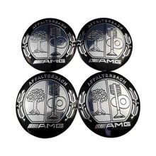 Load image into Gallery viewer, 4pcs 75mm Mercedes-Benz Affalterbach Black Wheel Hub Stickers