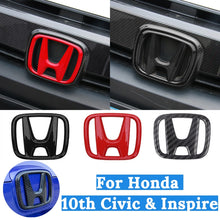 Load image into Gallery viewer, Logo For Honda 10th Civic 2016-2020 ABS Steering Wheel Front Emblem Rear Tailgate Badge Decal Creative Modfication