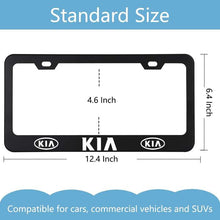 Load image into Gallery viewer, 2pcs Kia License Plate Frames with Screw Caps