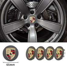 Load image into Gallery viewer, 4pcs Prosche LOGO Wheel Center Caps
