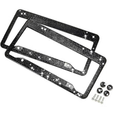 Load image into Gallery viewer, 2pcs Universal License Plate Frames with Crystals
