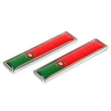 Load image into Gallery viewer, 2pcs Flag Emblem Metal Stickers