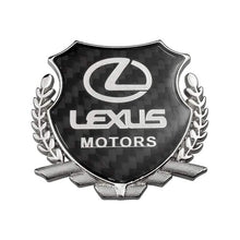 Load image into Gallery viewer, Lexus Motors Carbon Shield Logo Emblem