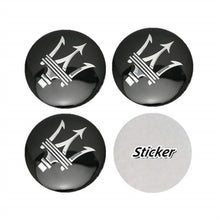 Load image into Gallery viewer, 4pcs 56,5mm Maserati Logo Wheel Center Stickers