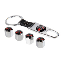 Load image into Gallery viewer, 4pcs Tire Valve Caps + Keychain For Dodge