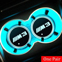 Load image into Gallery viewer, 2pcs BMW M Logo Led Cup Holder Mat Pad