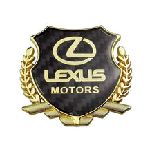 Load image into Gallery viewer, Lexus Motors Carbon Shield Logo Emblem