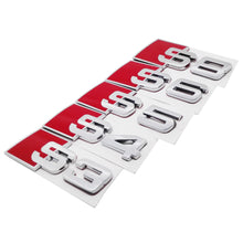 Load image into Gallery viewer, S3 S4 S5 S6 S8 Car Trunk Emblem Audi Silver , Metal