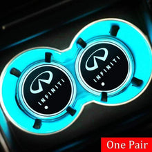 Load image into Gallery viewer, 2pcs Infiniti Logo Led Cup Holder Mat Pad