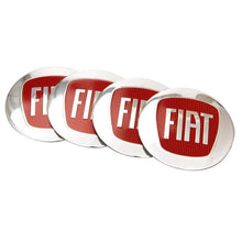 Load image into Gallery viewer, 4pcs 56.5mm Fiat Logo Wheel Centre Stickers