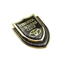 Load image into Gallery viewer, Toyota Owners Club Shield Emblem Sticker