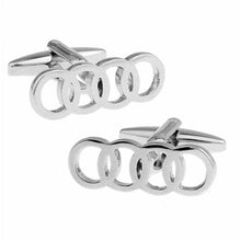 Load image into Gallery viewer, 2pcs Audi Logo Men's Shirt Cufflinks