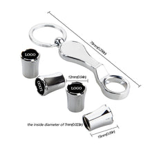 Load image into Gallery viewer, BSXMY Valve Caps with wrench keychain for Land Rover Range Rover