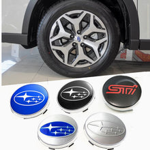 Load image into Gallery viewer, 60mm wheel center caps for Subaru STI