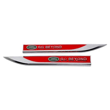 Load image into Gallery viewer, 2pcs Land Rover Go Beyond Fender Emblem Stickers