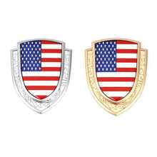 Load image into Gallery viewer, American Flag Shield Emblem Sticker