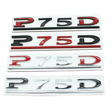 Load image into Gallery viewer, P75D Tesla Emblem Sticker