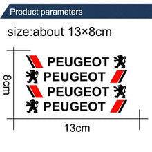 Load image into Gallery viewer, 4pcs Peugeot Door Handle Decals Stickers