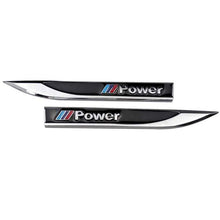 Load image into Gallery viewer, 2Pcs BMW M Power Blade Fender Emblem Sticker
