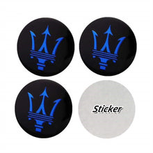 Load image into Gallery viewer, 4pcs 56,5mm Maserati Logo Wheel Center Stickers