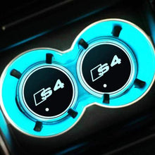 Load image into Gallery viewer, 2pcs Audi Logo Led Cup Holder Mat Pad