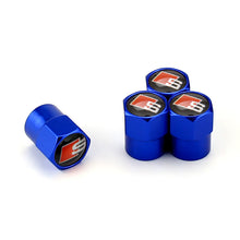 Load image into Gallery viewer, 4pcs Audi S Line Logo Tire Valve Caps - Silver