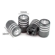 Load image into Gallery viewer, 4pcs Eagle Avengers Marvel Logo Tire Valve Caps