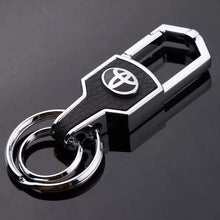 Load image into Gallery viewer, Toyota Logo Keychain - Silver+Black