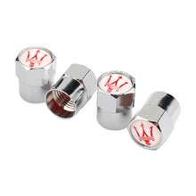Load image into Gallery viewer, 4pcs Maserati Red Logo Tire Valve Caps