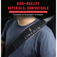 Load image into Gallery viewer, 2pcs Lincoln Logo Seat Belt Pads