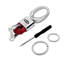 Load image into Gallery viewer, Keychain Leather+Metal For Kia