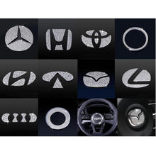 Load image into Gallery viewer, Rhinestone Steering Wheel Emblem Sticker