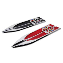 Load image into Gallery viewer, 2Pcs Cadillac V Letter Fender Emblem Sticker