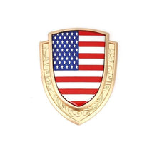 Load image into Gallery viewer, American Flag Shield Emblem Sticker