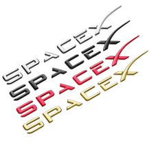 Load image into Gallery viewer, Tesla Space X 3D Metal Emblem Sticker
