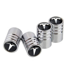Load image into Gallery viewer, 4pcs Tesla Logo Tire Valve Caps