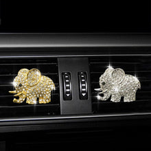 Load image into Gallery viewer, Crystal Diamond Elephant Clip Car Air Freshener