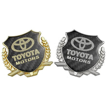 Load image into Gallery viewer, Toyota Motors Carbon Shield Logo Emblem