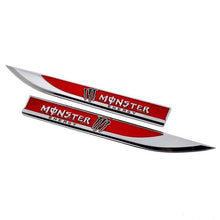 Load image into Gallery viewer, 2pcs Monster Energy Fender Emblem Stickers