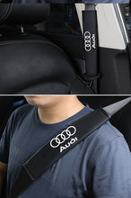 Load image into Gallery viewer, 2pcs Audi Logo Seat Belt Pads