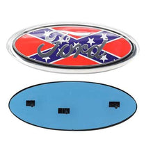 Load image into Gallery viewer, 9 inch Front Badge Grille Emblem with Pins 7 inch Rear Badge Ford Logo Trunk Sticker