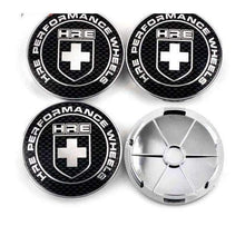 Load image into Gallery viewer, 4pcs 68mm HRE Performance Carbon Wheel Center Caps
